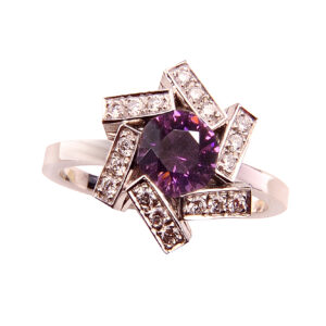 Bague Domino violet